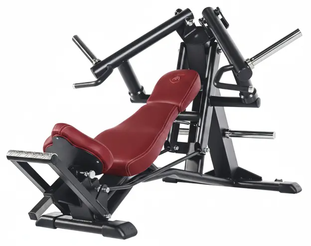 Telju Chest Press — revêtement Rouge, châssis Noir, couture Blanc